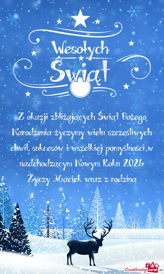 Z okazji zbliżających Świąt Bożego Narodzenia życzymy wielu szczęśliwych chwil, sukcesów i