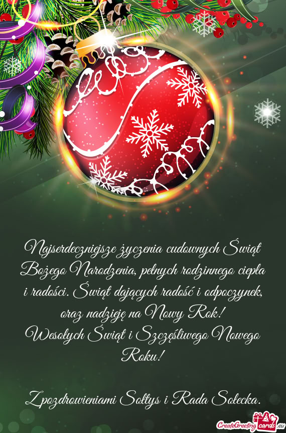 Z pozdrowieniami Sołtys i Rada Sołecka