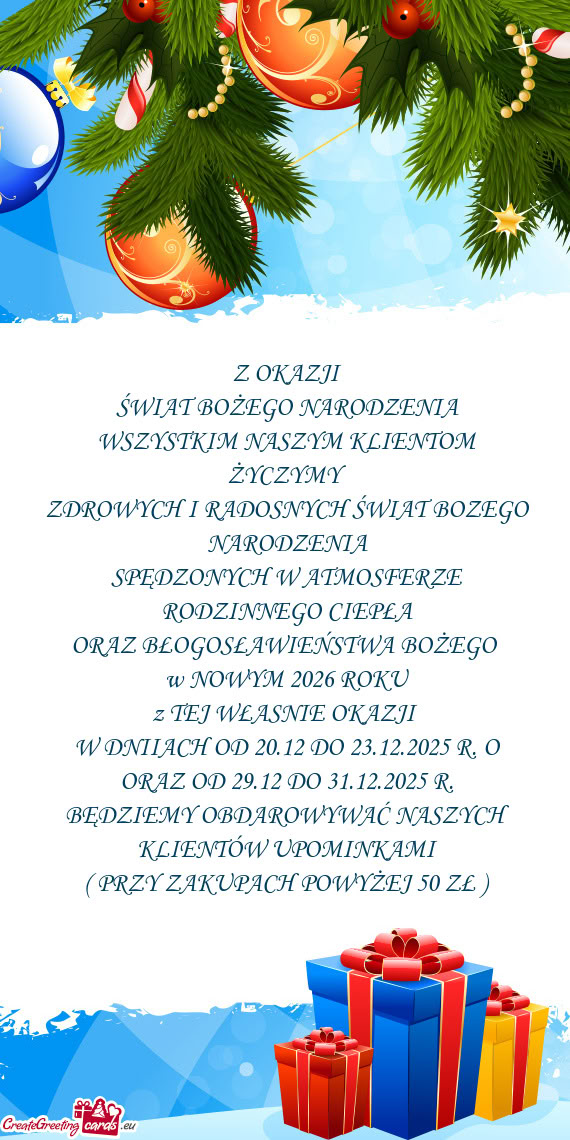 Z TEJ WŁASNIE OKAZJI