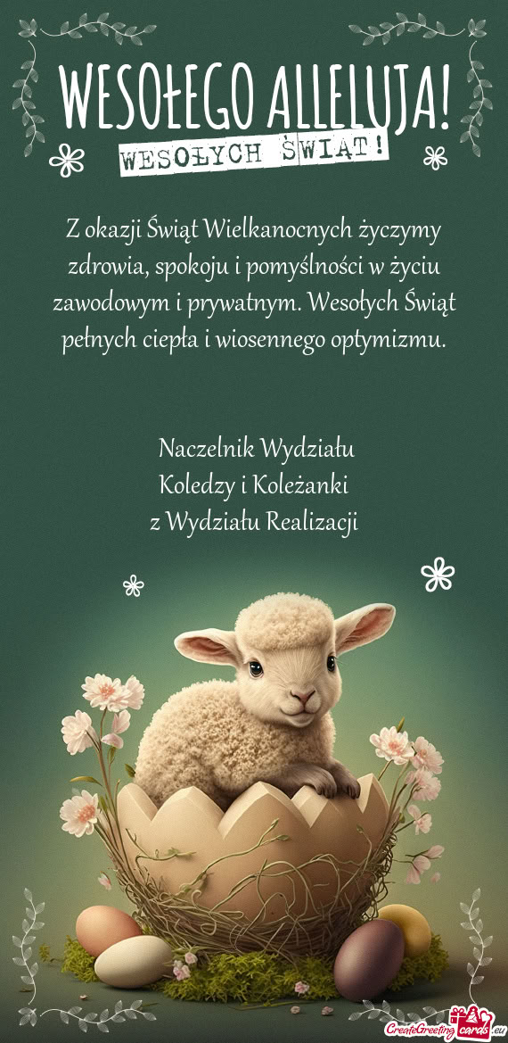 Z Wydziału Realizacji