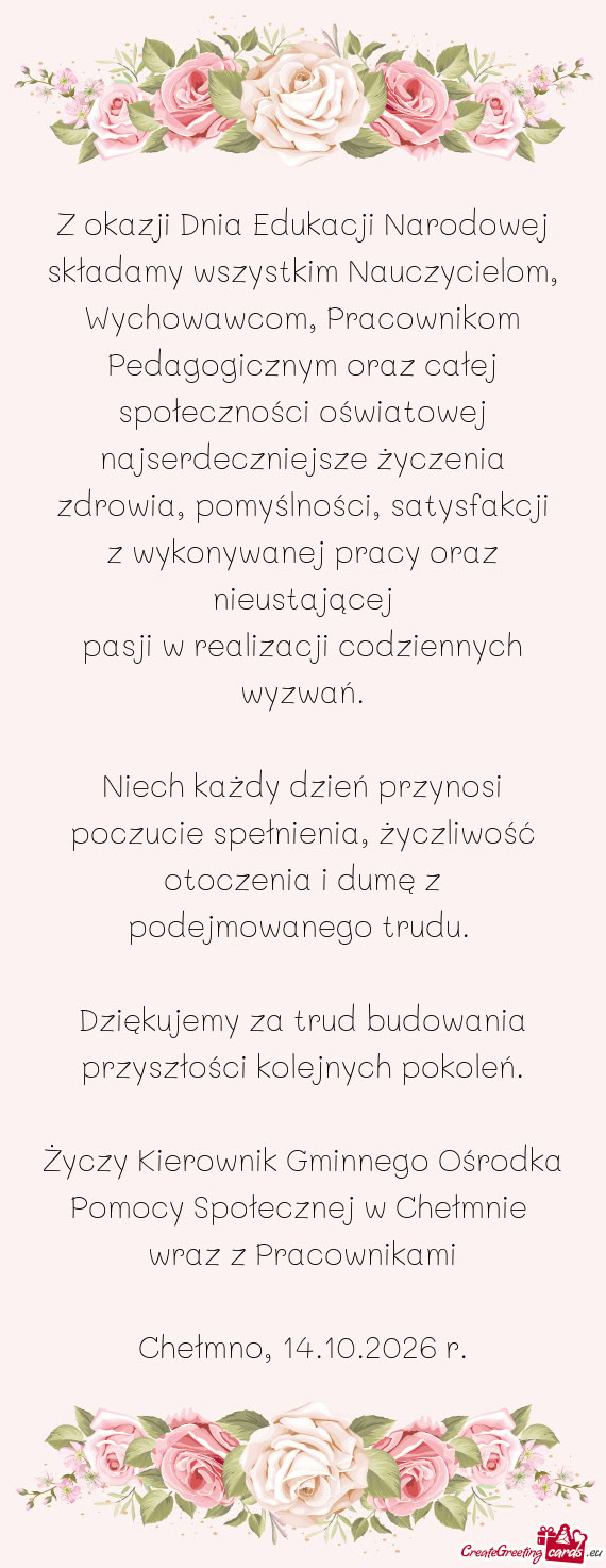 Z wykonywanej pracy oraz nieustającej