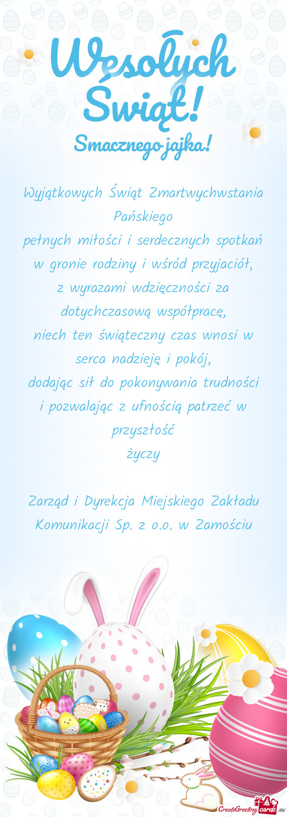 Z wyrazami wdzięczności za dotychczasową współpracę