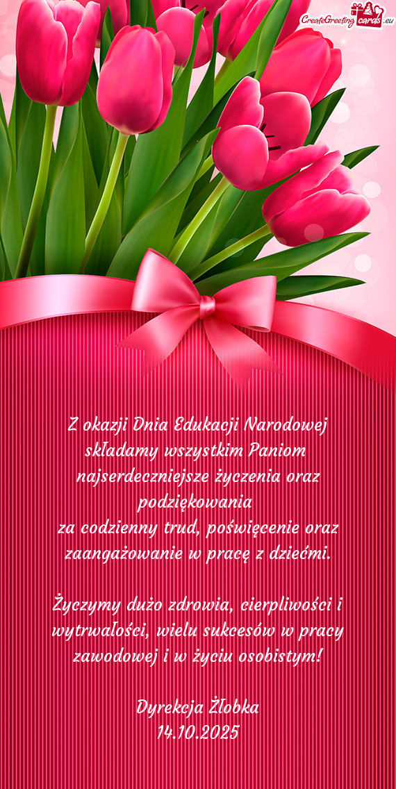 Za codzienny trud, poświęcenie oraz zaangażowanie w pracę z dziećmi