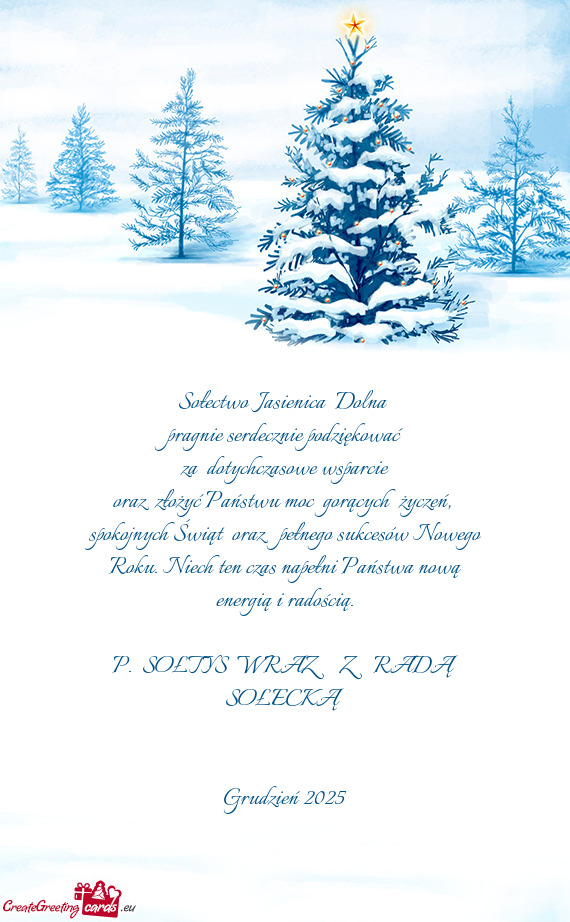 Za dotychczasowe wsparcie