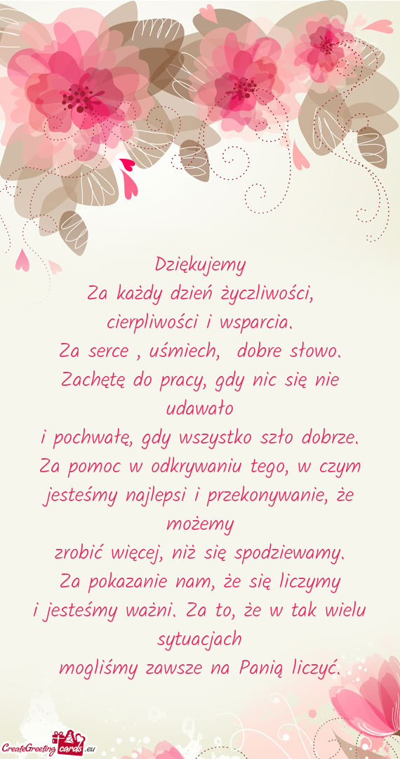 Za każdy dzień życzliwości