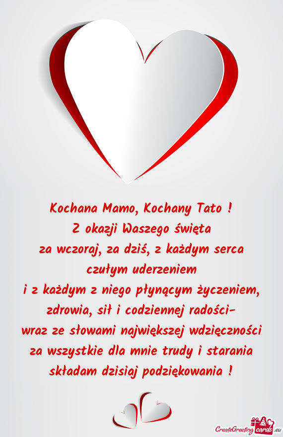 Za wczoraj, za dziś, z każdym serca czułym uderzeniem