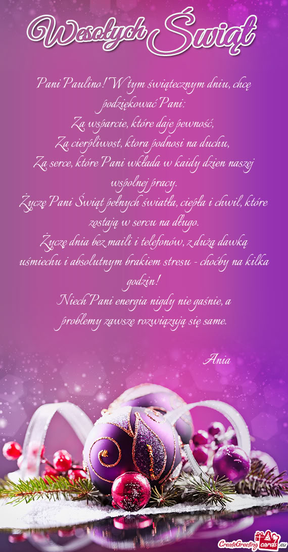 Za wsparcie, które daje pewność