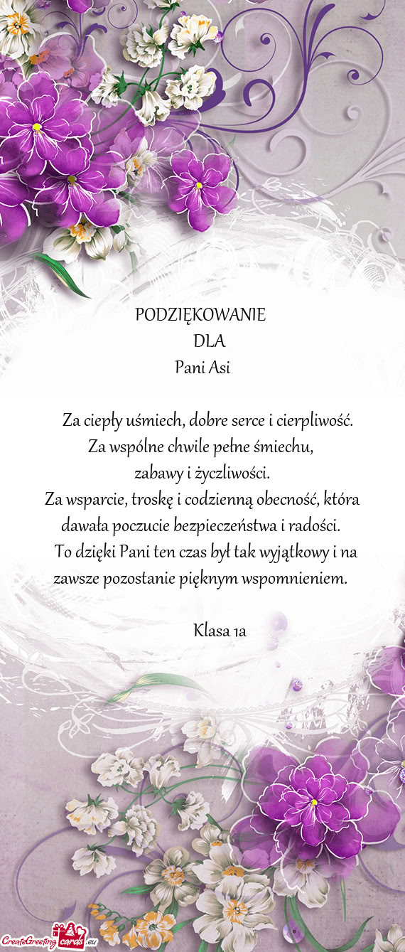 Za wspólne chwile pełne śmiechu