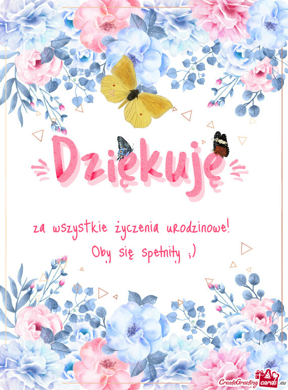 Za wszystkie życzenia urodzinowe!❤️