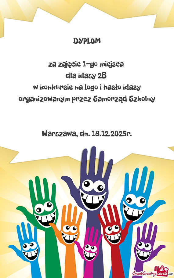 Za zajęcie 1-go miejsca