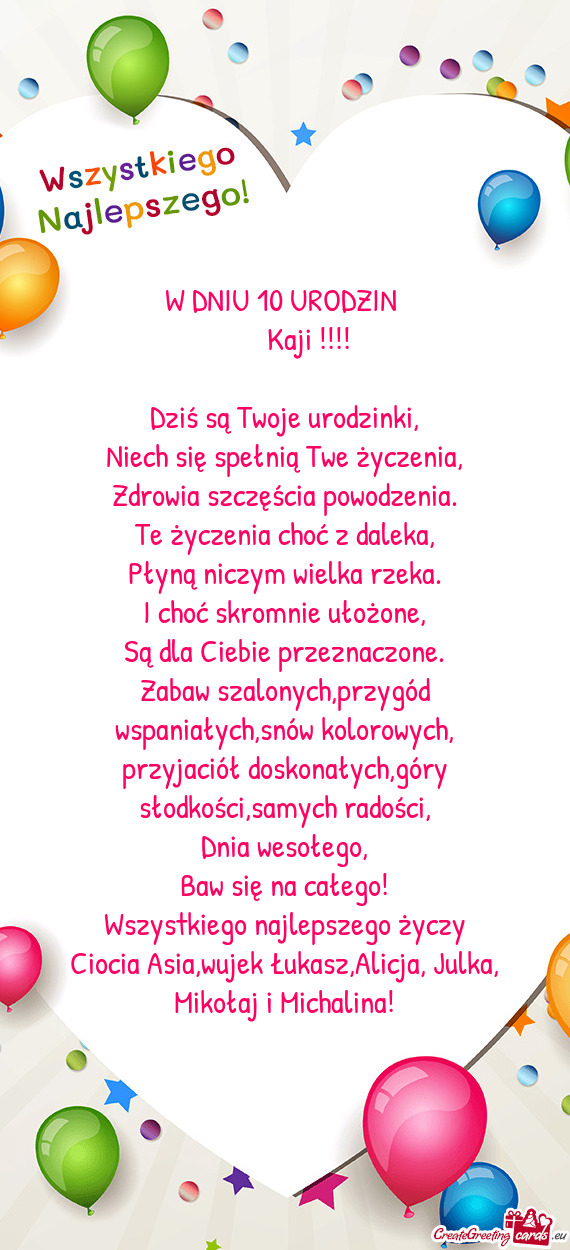 Zabaw szalonych,przygód wspaniałych,snów kolorowych