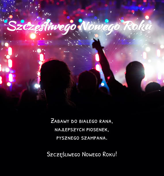 Zabawy do białego rana,  najlepszych piosenek,  pysznego szampana.