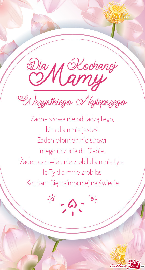 Żaden człowiek nie zrobil dla mnie tyle