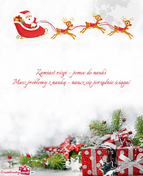 Zamiast rózgi – pomoc do nauki