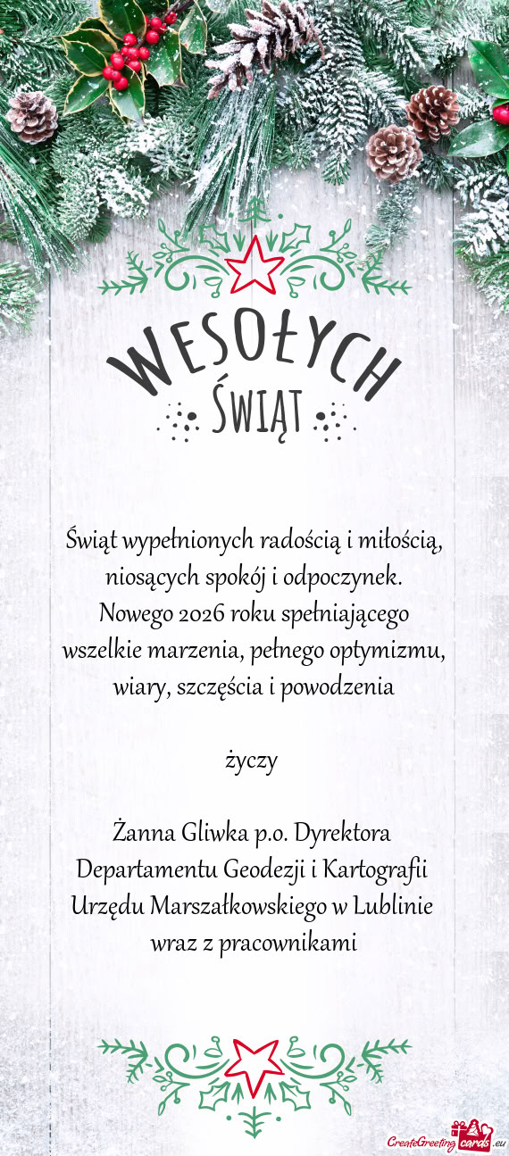 Żanna Gliwka p.o. Dyrektora