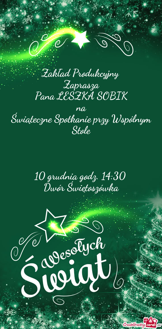 Zaprasza Pana