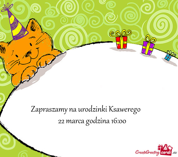 Zapraszamy na urodzinki Ksawerego 🎉