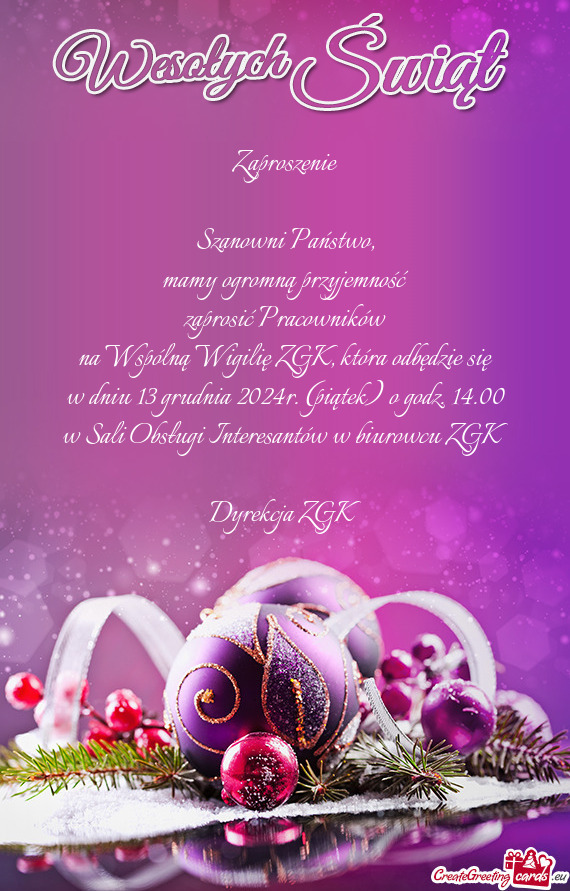 Zaprosić Pracowników