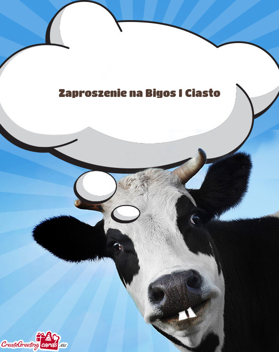 Zaproszenie na Bigos I Ciasto