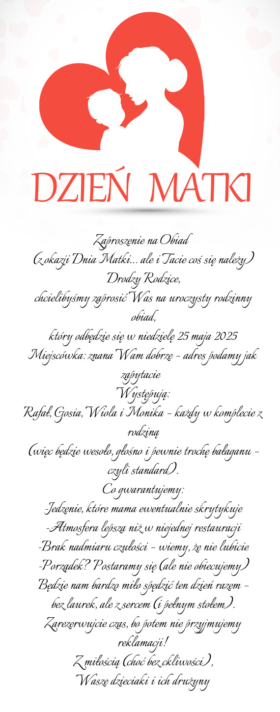 Zaproszenie na Obiad