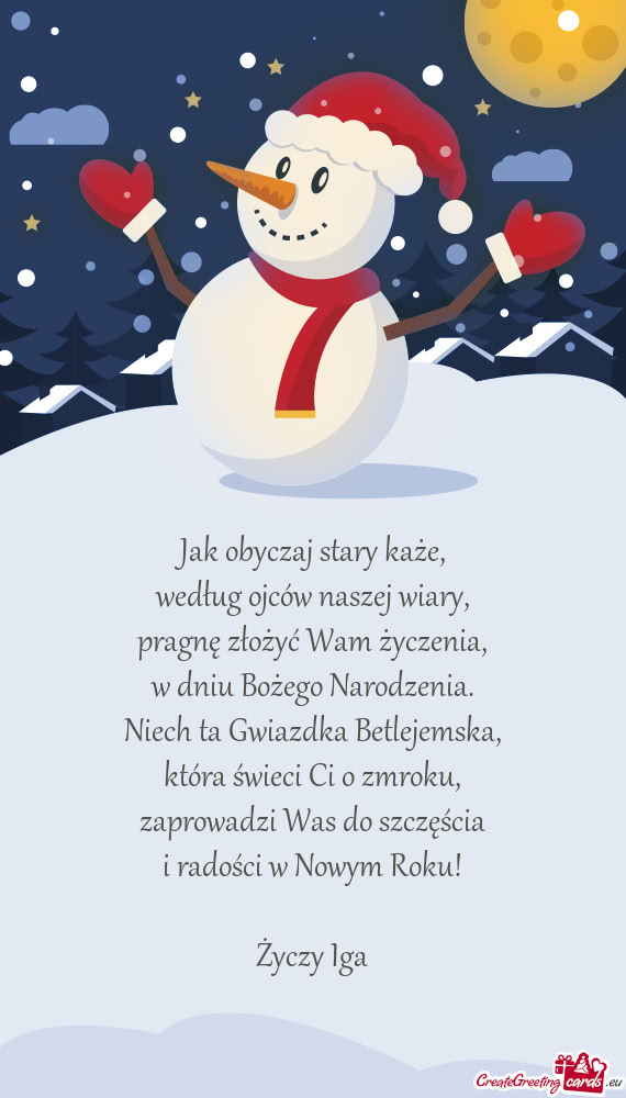 Zaprowadzi Was do szczęścia i radości w Nowym Roku! Iga