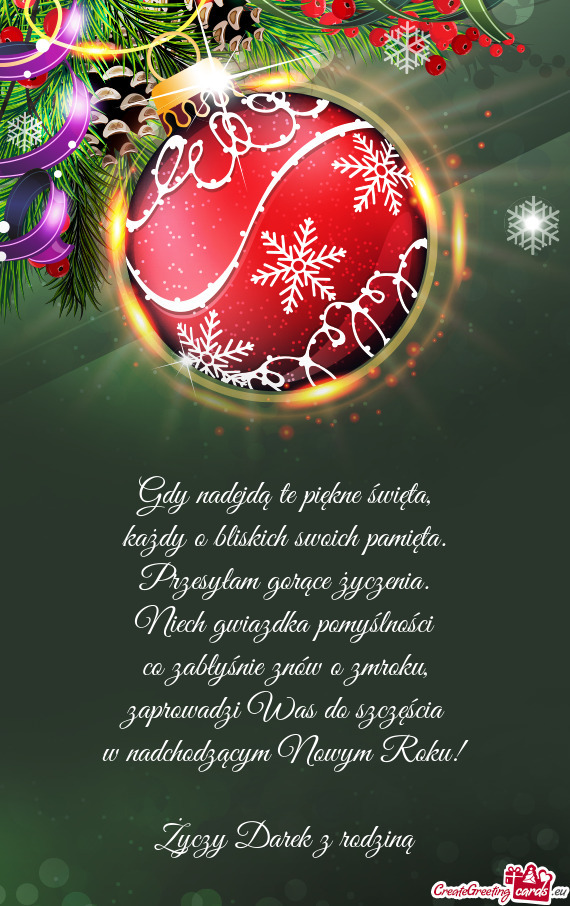 Zaprowadzi Was do szczęścia w nadchodzącym Nowym Roku! Darek z rodziną