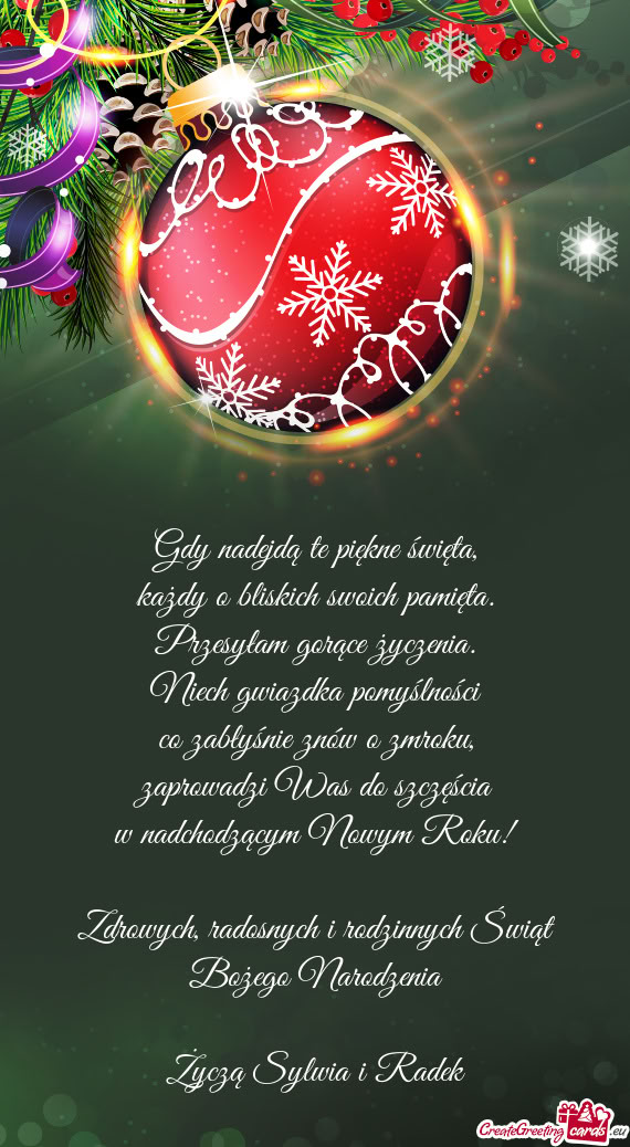 Zaprowadzi Was do szczęścia w nadchodzącym Nowym Roku! Zdrowych