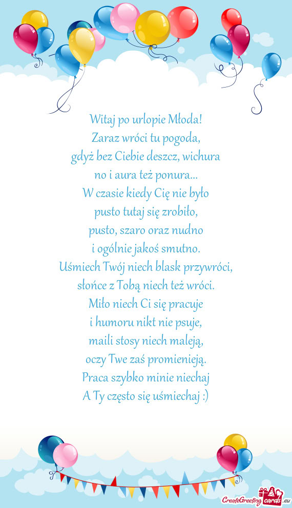 Zaraz wróci tu pogoda
