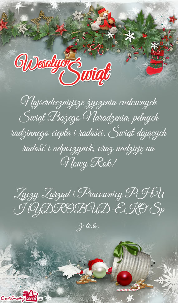 Zarząd i Pracownicy PHU HYDROBUD-EKO Sp z o.o