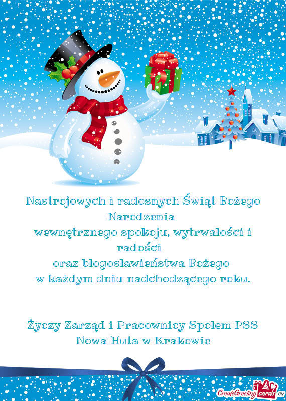 Zarząd i Pracownicy Społem PSS Nowa Huta w Krakowie