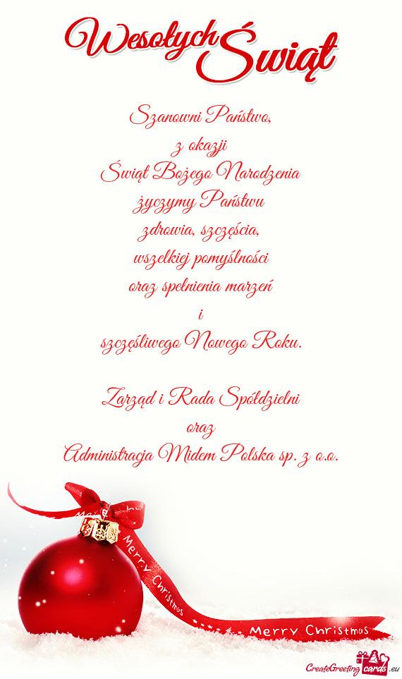 Zarząd i Rada Spółdzielni