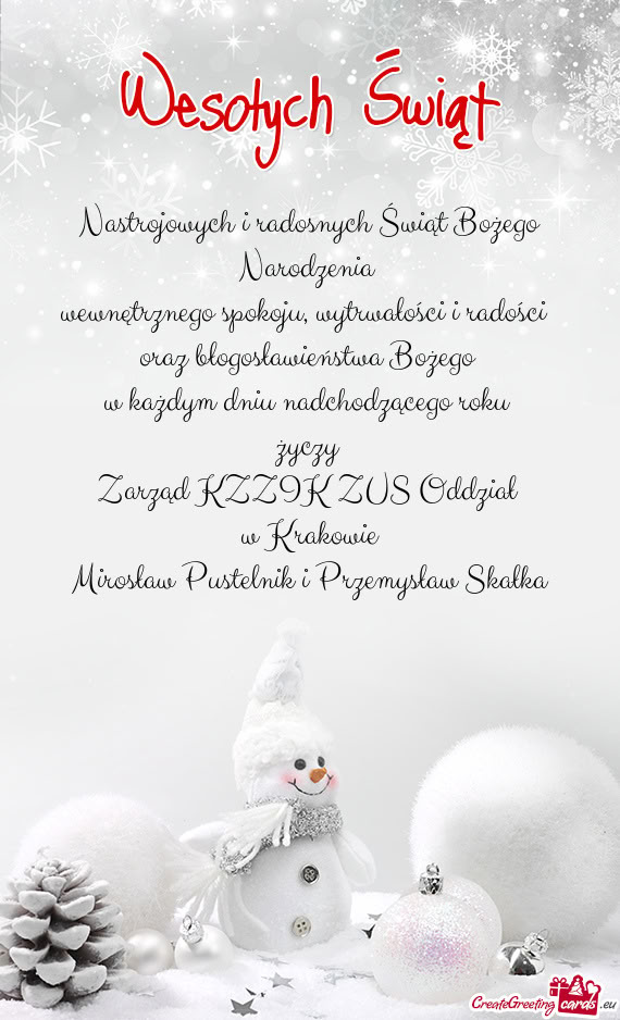 Zarząd KZZIK ZUS Oddział