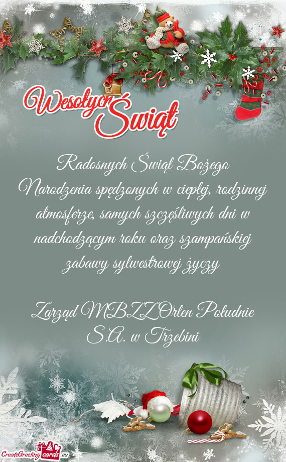 Zarząd MBZZ Orlen Południe S.A. w Trzebini