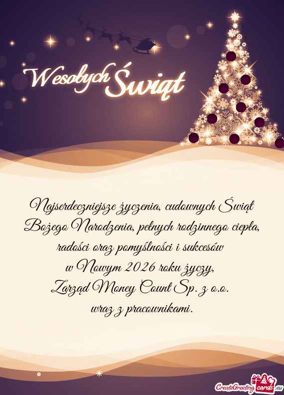 Zarząd Money Count Sp