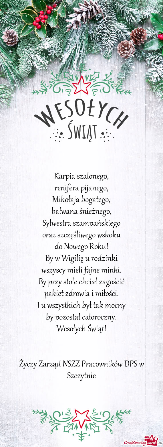 Zarząd NSZZ Pracowników DPS w Szczytnie