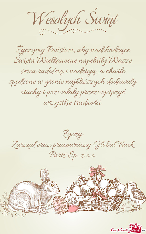 Zarząd oraz pracowniczy Global Truck Parts Sp. z o.o