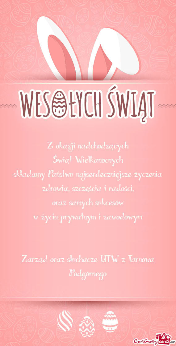 Zarząd oraz słuchacze UTW z Tarnowa Podgórnego