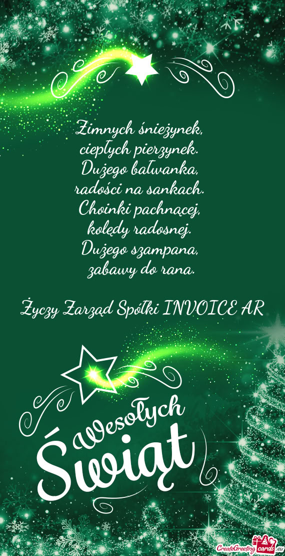 Zarząd Spółki INVOICE AR