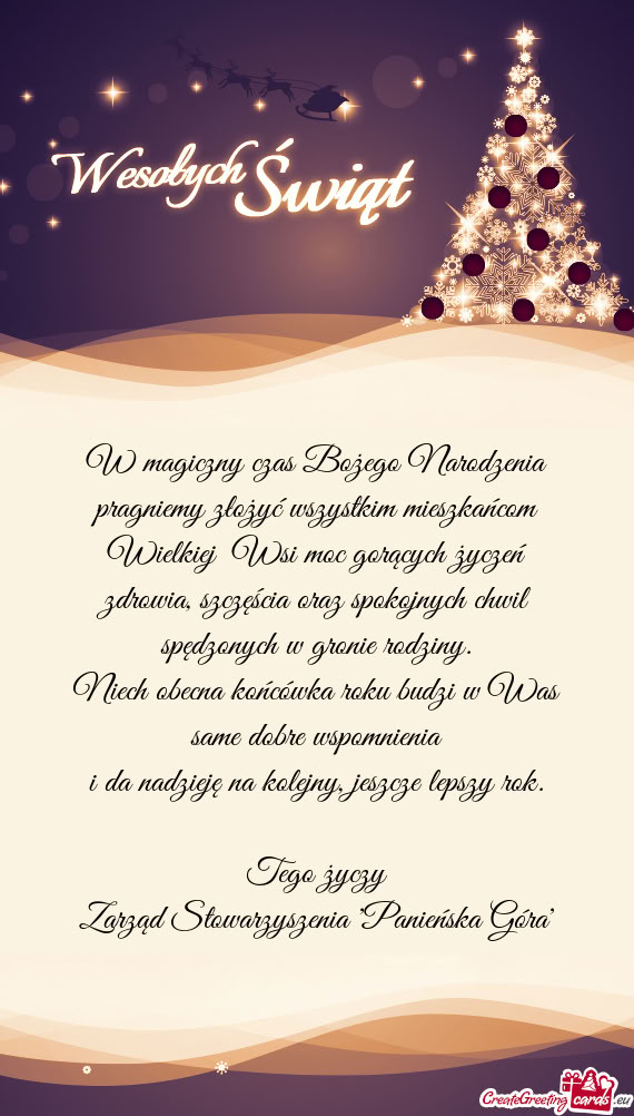 Zarząd Stowarzyszenia "Panieńska Góra"