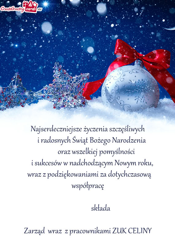 Zarząd wraz z pracownikami ZUK CELINY