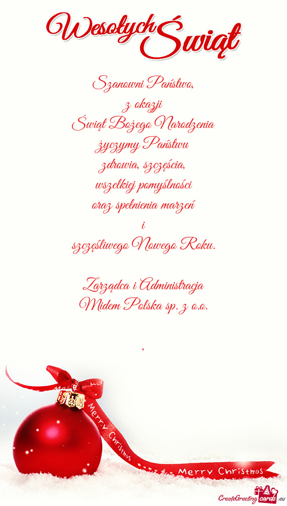 Zarządca i Administracja Midem Polska sp