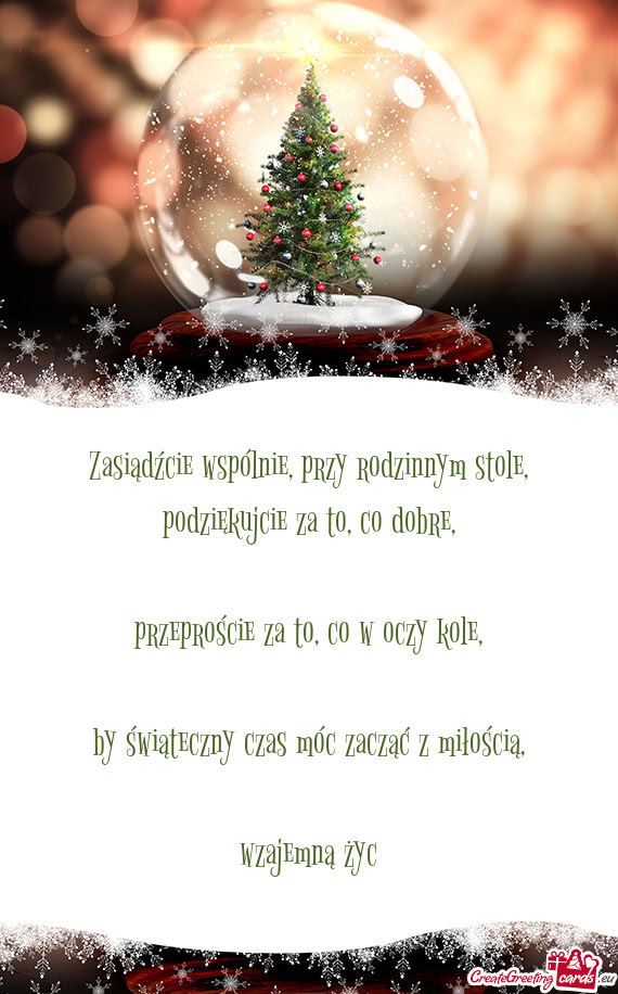 Zasiądźcie wspólnie, przy rodzinnym stole