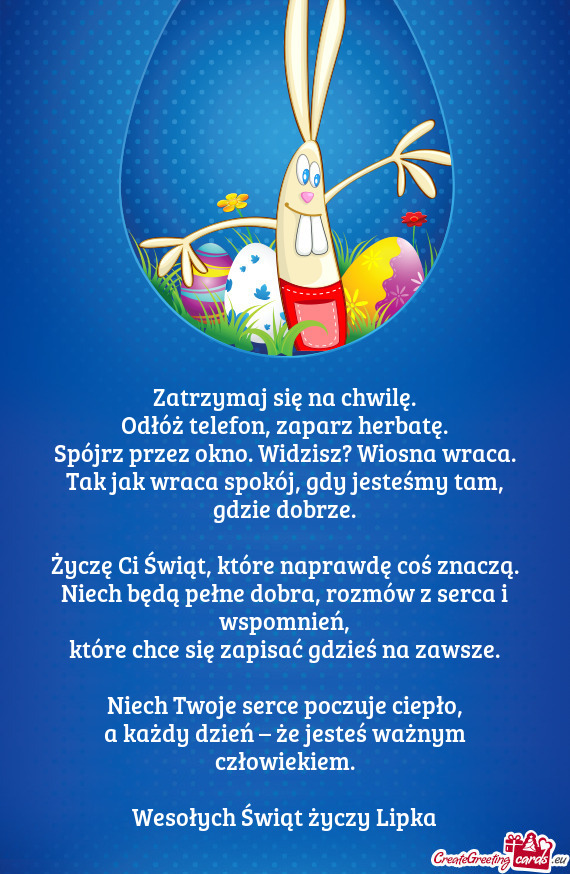 Zatrzymaj się na chwilę