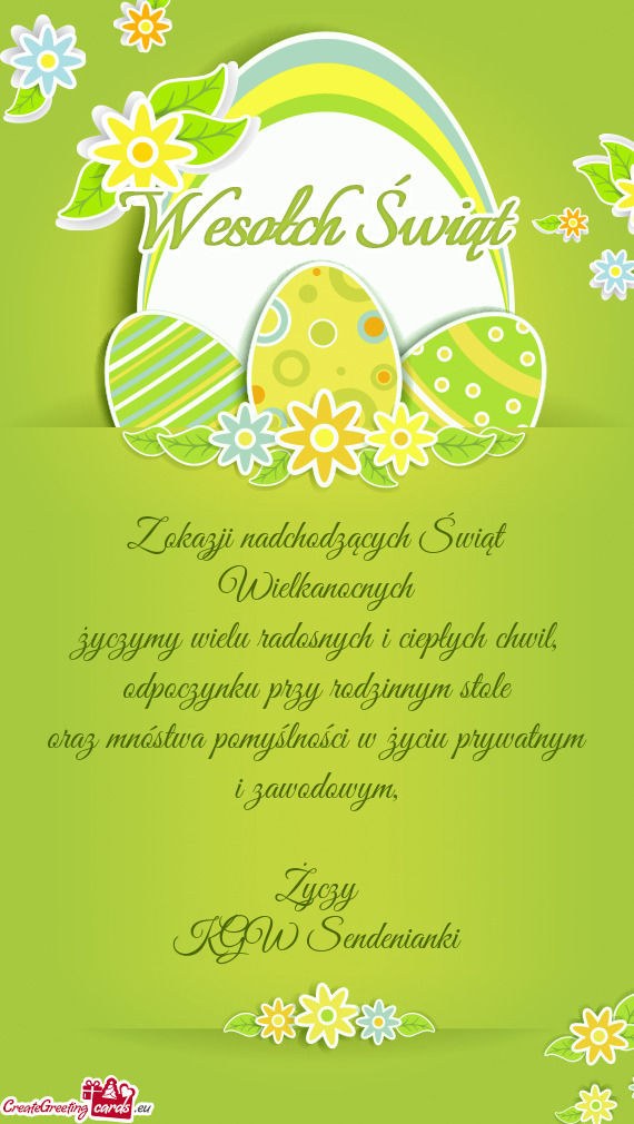 Zawodowym, Życzy KGW