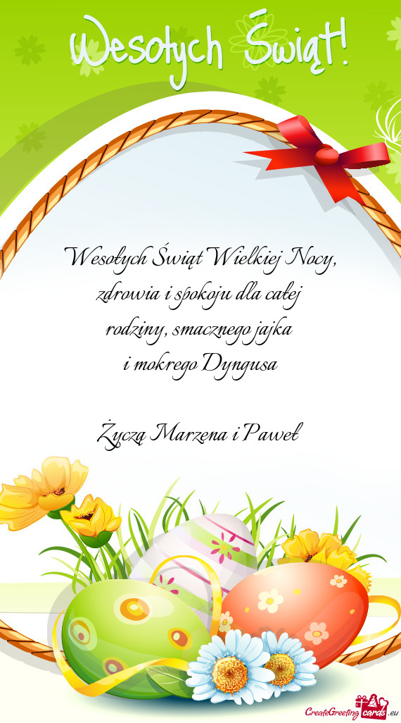 Zdrowia i spokoju dla całej