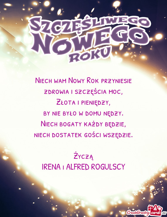 Zdrowia i szczęścia moc