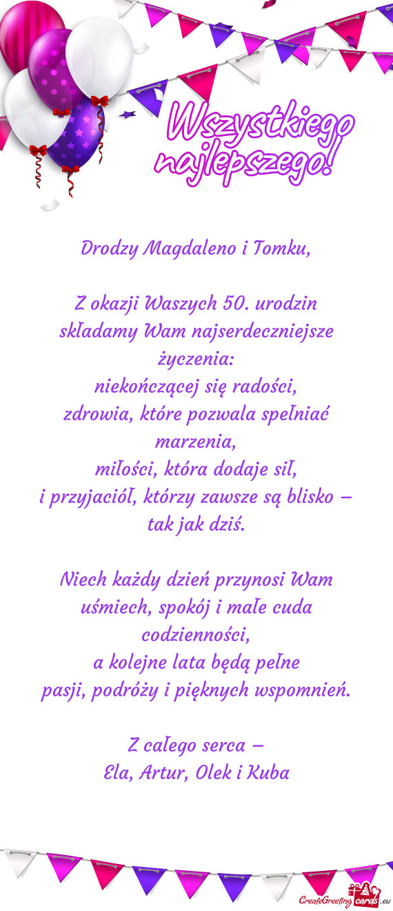 Zdrowia, które pozwala spełniać marzenia