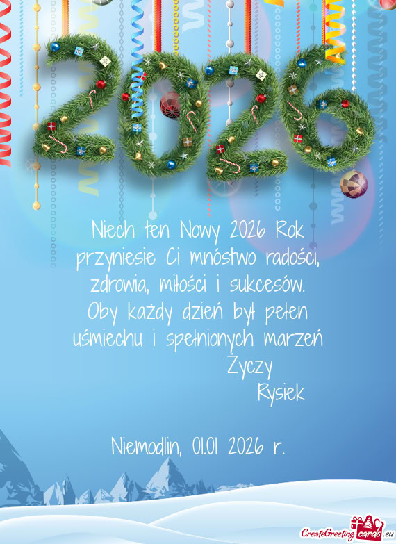 Zdrowia, miłości i sukcesów