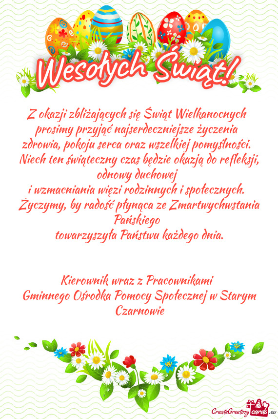 Zdrowia, pokoju serca oraz wszelkiej pomyślności