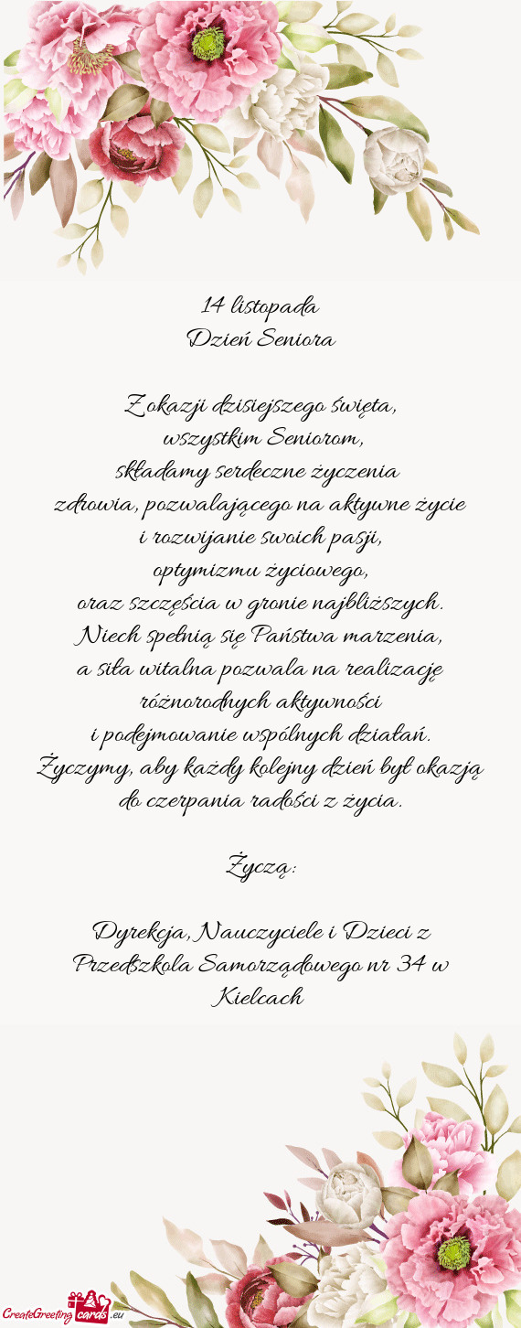 Zdrowia, pozwalającego na aktywne życie